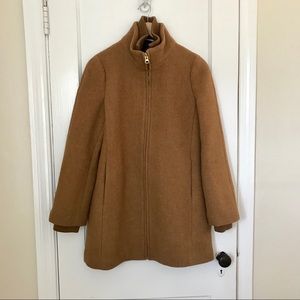NWT $350 J.Crew Lodge Coat Heather Acorn 8